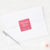 ELEGANTE HANDGESCHREVEN SCRIPT BEDANKT STICKERS (Envelop)
