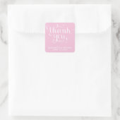 ELEGANTE HANDGESCHREVEN SCRIPT BEDANKT STICKERS (Tas)