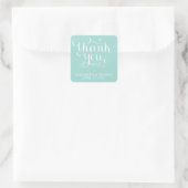 ELEGANTE HANDGESCHREVEN SCRIPT BEDANKT STICKERS (Tas)