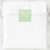 ELEGANTE HANDGESCHREVEN SCRIPT BEDANKT STICKERS (Tas)