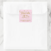 ELEGANTE HANDGESCHREVEN SCRIPT BEDANKT STICKERS (Tas)