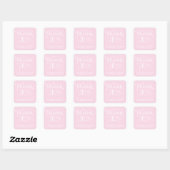 ELEGANTE HANDGESCHREVEN SCRIPT BEDANKT STICKERS (Vel)