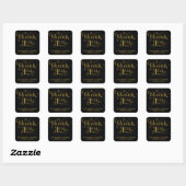 ELEGANTE HANDGESCHREVEN SCRIPT BEDANKT STICKERS (Vel)