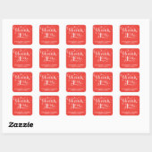 ELEGANTE HANDGESCHREVEN SCRIPT BEDANKT STICKERS (Vel)