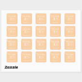 ELEGANTE HANDGESCHREVEN SCRIPT BEDANKT STICKERS (Vel)