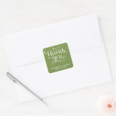 ELEGANTE HANDGESCHREVEN SCRIPT BEDANKT STICKERS (Envelop)