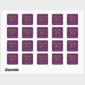 ELEGANTE HANDGESCHREVEN SCRIPT BEDANKT STICKERS (Vel)