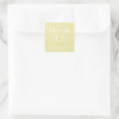 ELEGANTE HANDGESCHREVEN SCRIPT BEDANKT STICKERS (Tas)