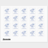 ELEGANTE HANDGESCHREVEN SCRIPT CADEAU LABEL STICKE (Vel)