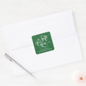 ELEGANTE HANDGESCHREVEN SCRIPT CADEAU LABEL STICKE (Envelop)