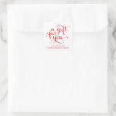 ELEGANTE HANDGESCHREVEN SCRIPT CADEAU LABEL STICKE (Tas)