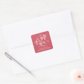ELEGANTE HANDGESCHREVEN SCRIPT CADEAU LABEL STICKE (Envelop)