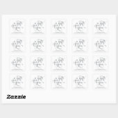 ELEGANTE HANDGESCHREVEN SCRIPT CADEAU LABEL STICKE (Vel)