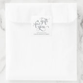 ELEGANTE HANDGESCHREVEN SCRIPT CADEAU LABEL STICKE (Tas)