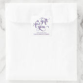 ELEGANTE HANDGESCHREVEN SCRIPT CADEAU LABEL STICKE (Tas)