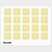 ELEGANTE HANDGESCHREVEN SCRIPT DANK JE STICKERS (Vel)