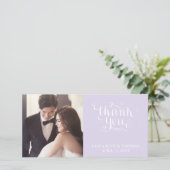 ELEGANTE HANDGESCHREVEN SCRIPT FOTO BEDANKKAART (Staand voorkant)