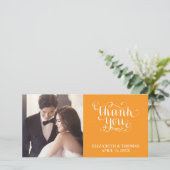 ELEGANTE HANDGESCHREVEN SCRIPT FOTO BEDANKKAART (Staand voorkant)
