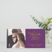 ELEGANTE HANDGESCHREVEN SCRIPT FOTO BEDANKKAART (Staand voorkant)