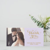 ELEGANTE HANDGESCHREVEN SCRIPT FOTO DANKKAART BEDANKKAART (Staand voorkant)