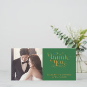 ELEGANTE HANDGESCHREVEN SCRIPT FOTO DANKKAART BEDANKKAART (Staand voorkant)