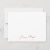 Elegante Handgeschreven Script Naam Tekst Sjabloon (Voorkant)