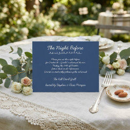 Elegante handgeschreven scriptie bruiloft repetiti briefkaart
