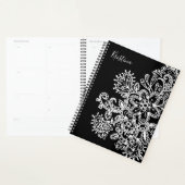 Elegante handgetekende bloem en Paisley Planner (Display)