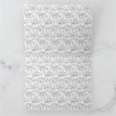 Elegante handgetekende botanische kunst kaart (Binnen)