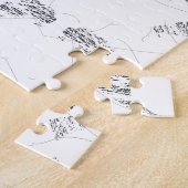 Elegante handgetekende botanische legpuzzel (Zijkant)