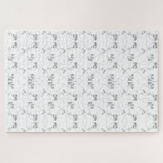 Elegante handgetekende botanische legpuzzel (Horizontaal)