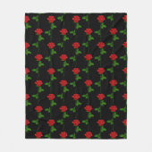 Elegante handgetekende roos dekensjaal fleece deken (Voorkant)