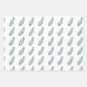 Elegante handgetekende takken kerst inpakpapier vel (Voorkant 3)