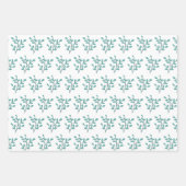 Elegante handgetekende takken kerst inpakpapier vel (Voorkant)