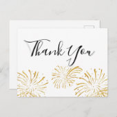 Elegante handlettering Bedankkaartje Briefkaart (Voorkant / Achterkant)