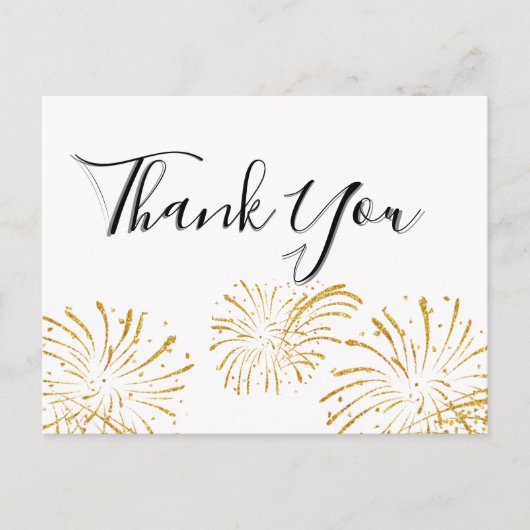 Elegante handlettering Bedankkaartje Briefkaart (Voorkant)