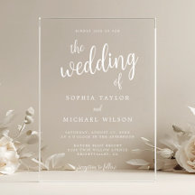 Elegante handlettering witte trouwdag