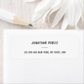 Elegante Handschriftnaam Vette Tekst Sjabloon Reto Etiket (Insitu)