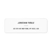 Elegante Handschriftnaam Vette Tekst Sjabloon Reto Etiket (Voorkant)