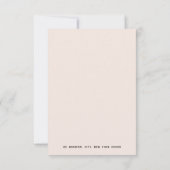 Elegante handtekening gepersonaliseerde briefpapie notitiekaartje (Achterkant)