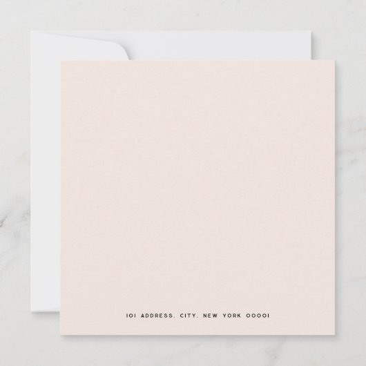 Elegante handtekening gepersonaliseerde briefpapie notitiekaartje (Achterkant)