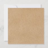 Elegante handtekening script bruiloft rustieke kra kaart (Achterkant)