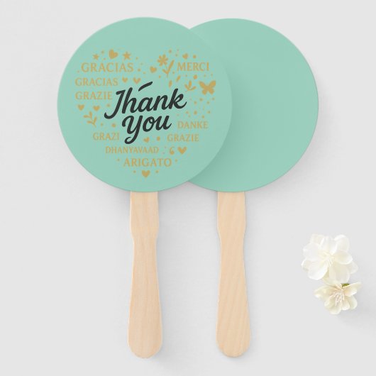 Elegante handventilatoren – Stijlvol & praktisch c Handwaaier (Voorkant en achterkant)