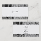 Elegante hangende glazen kralen visitekaartje (Voorkant / Achterkant)