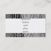 Elegante hangende glazen kralen visitekaartje (Achterkant)