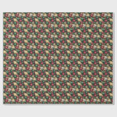 Elegante hangende kerstversieringen cadeaupapier (Vlak)