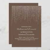 Elegante hanglampen repetitie diner kaart (Voorkant / Achterkant)