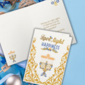 Elegante Hanukka-menora Kaart
