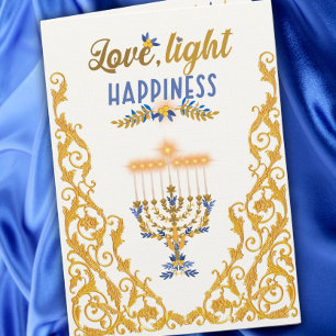 Elegante Hanukka-menora Kaart