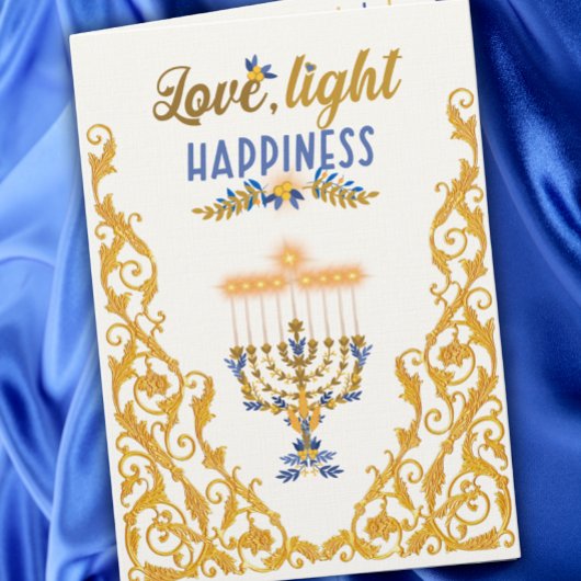 Elegante Hanukka-menora Kaart